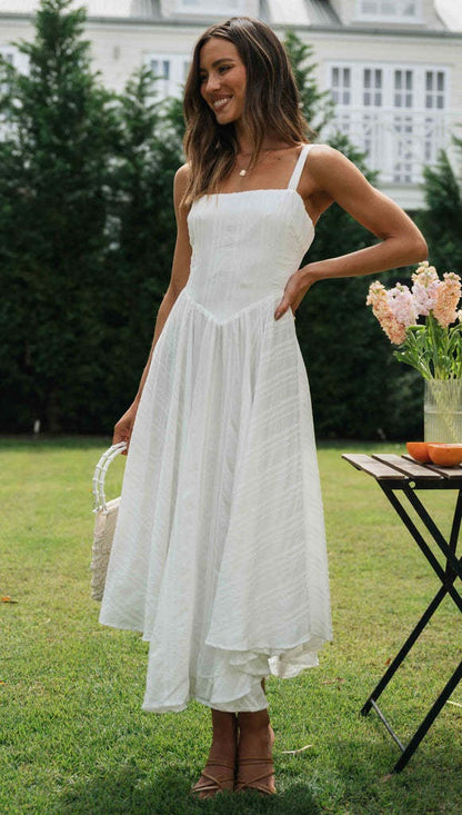 Robe hippie blanche