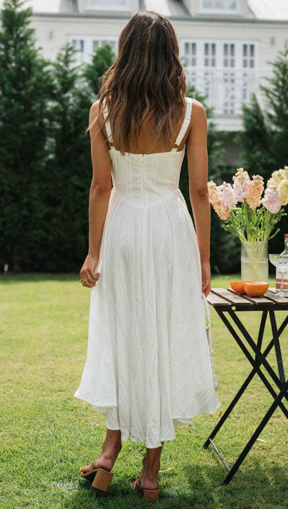 Robe hippie blanche
