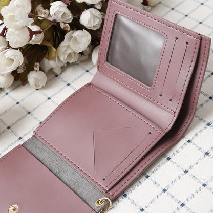 Petit portefeuille a rabat classique