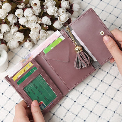 Petit portefeuille a rabat classique