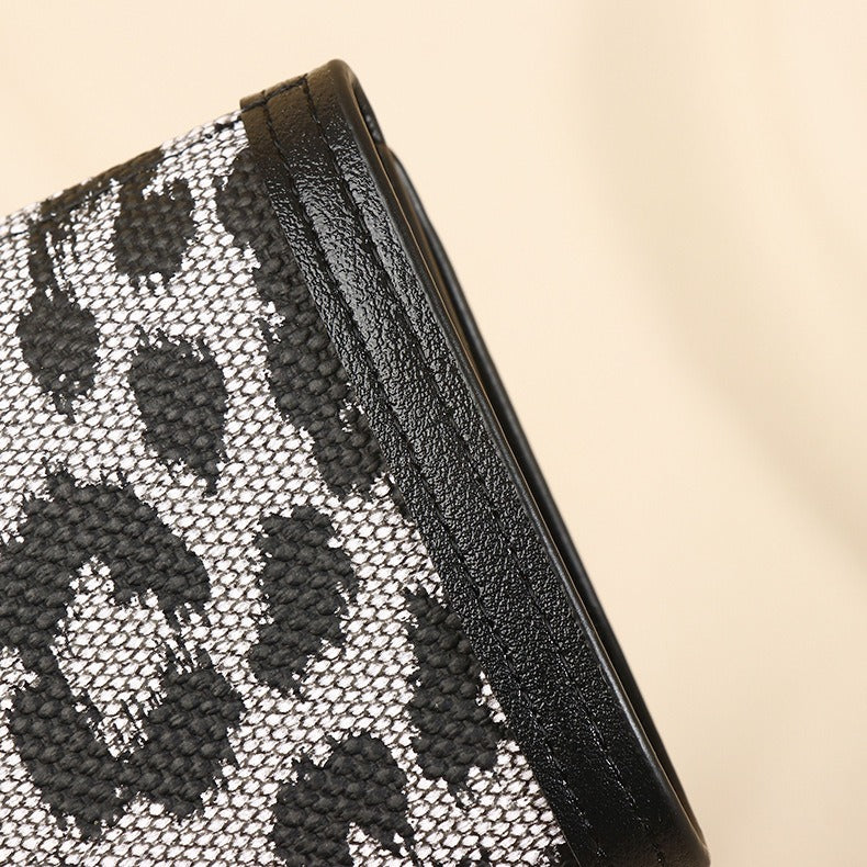 Petit portefeuille femme leopard