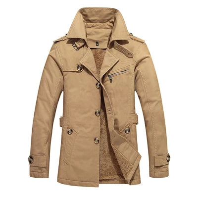 Trench-coat élégant matelassé